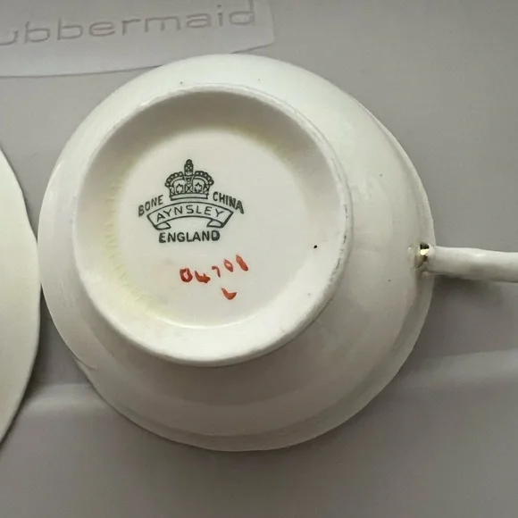 Vintage Ansley Coalport Pink sweetheart roses cobalt Blue Gold tea cup/saucer - Picture 5 of 10